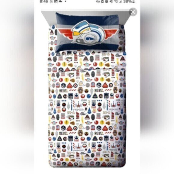 Franco STAR WARS Fly Boy 3 Piece Double Sheet Set - Picture 5 of 12